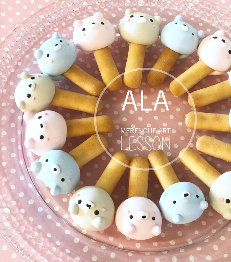 メレンゲアート②3Dアニマルメレンゲビスケット