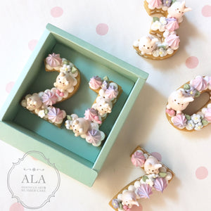 メレンゲアート①ナンバーケーキ