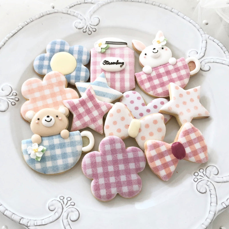 エアブラシ風アイシングクッキー