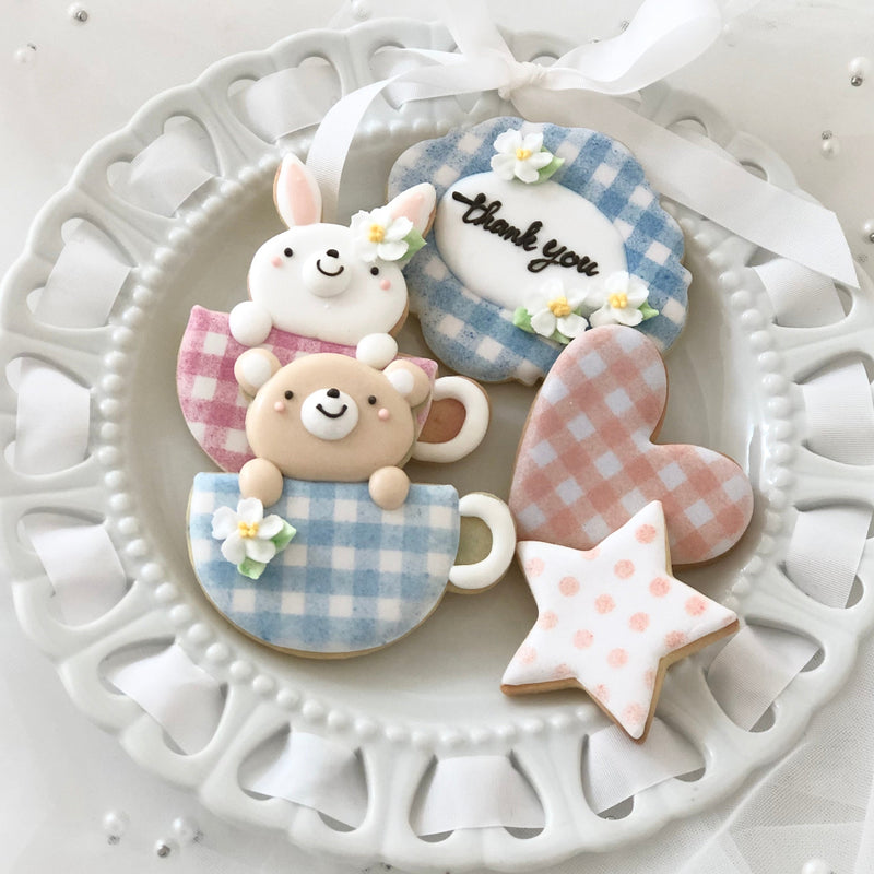 エアブラシ風アイシングクッキー