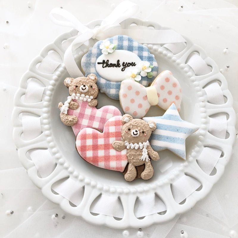 エアブラシ風アイシングクッキー