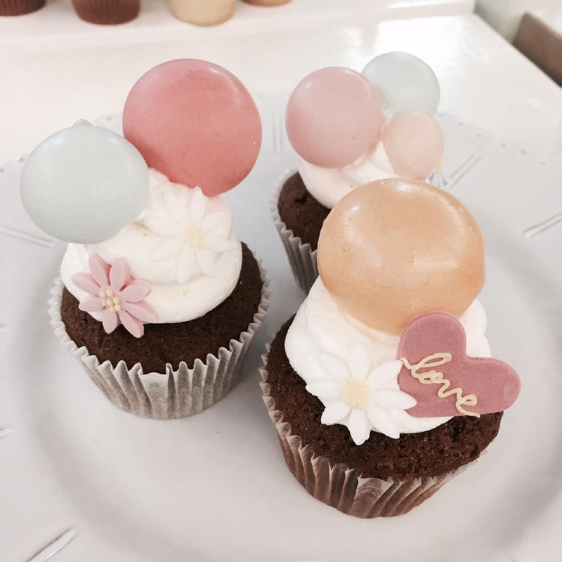 チョコバブルカップケーキ