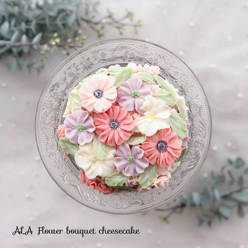 フラワーブーケチーズケーキ