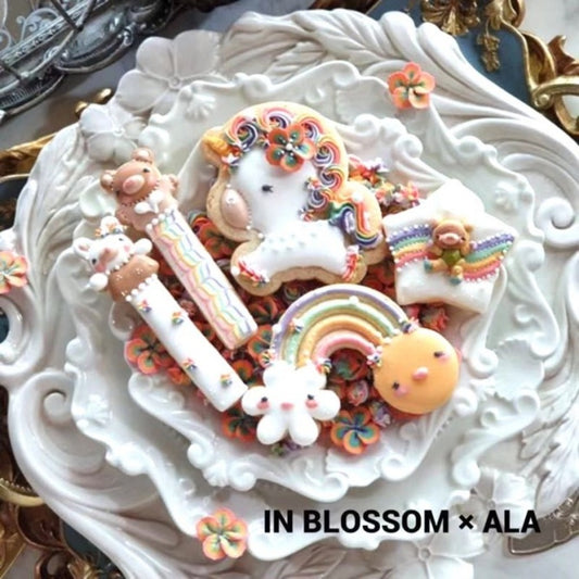 inblossom×ALAアイシングクッキーレッスン・レインボーユニコーン』